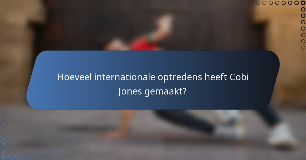 Hoeveel internationale optredens heeft Cobi Jones gemaakt?